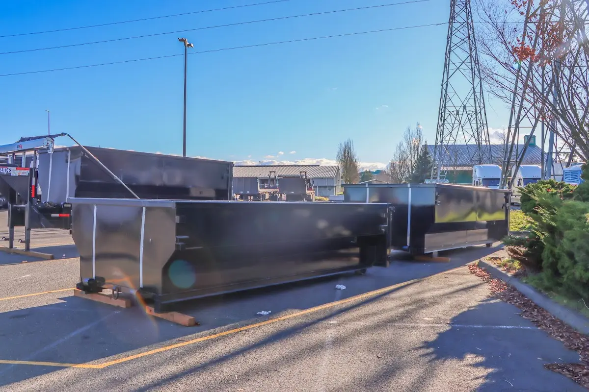 Roll-off dumpster ready for waste disposal at job site for Construction Dumpster Rental in Culpeper